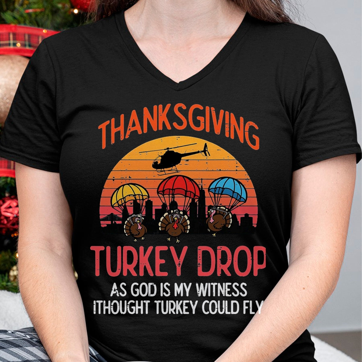 Best Thanksgiving Family Shirt , Funny Thanksgiving UnisexT-Shirt/Hoodie/Sweatshirt HLT00 - Thanksgiving Turkey Drop Retro Meme Fall Women Men Kids T-Shirt, Men, Black, 3X-Large
