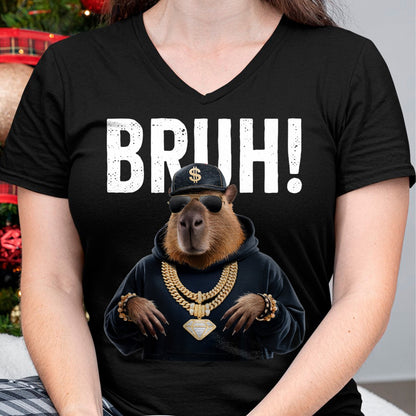 Cute Capybara Shirt, Funny Capybara Unisex T-Shirt/Hoodie/Sweatshirt HLT00 - Stylish Hip Hop Capybara Long Sleeve T-Shirt