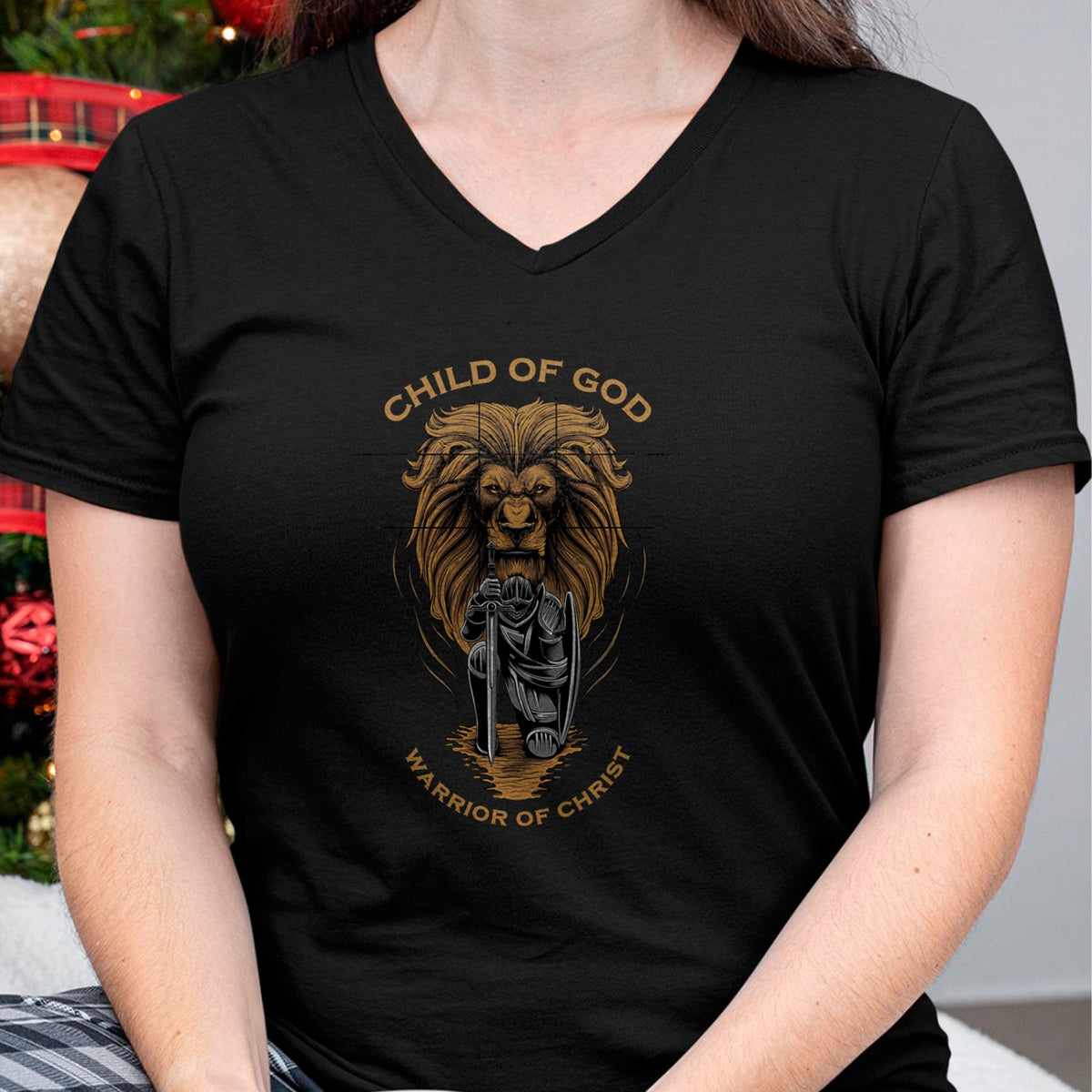 Christian Tee, Christian Faith Unisex T-Shirt/Hoodie/Sweatshirt HLT00 -  Child of God Warrior of Christ Jesus Christian Faith Graphic T-Shirt (1)