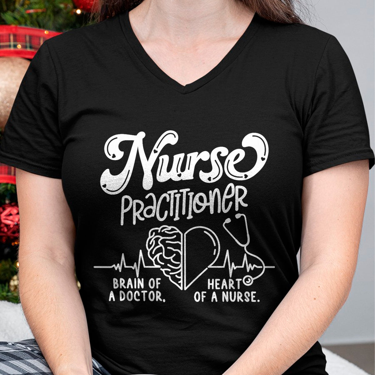 Best Doctor Shirt, Funny Doctor UnisexT-Shirt/Hoodie/Sweatshirt HLT00 - Nurse Practitioner Brain of A Doctor Heart of A Nurse T-Shirt