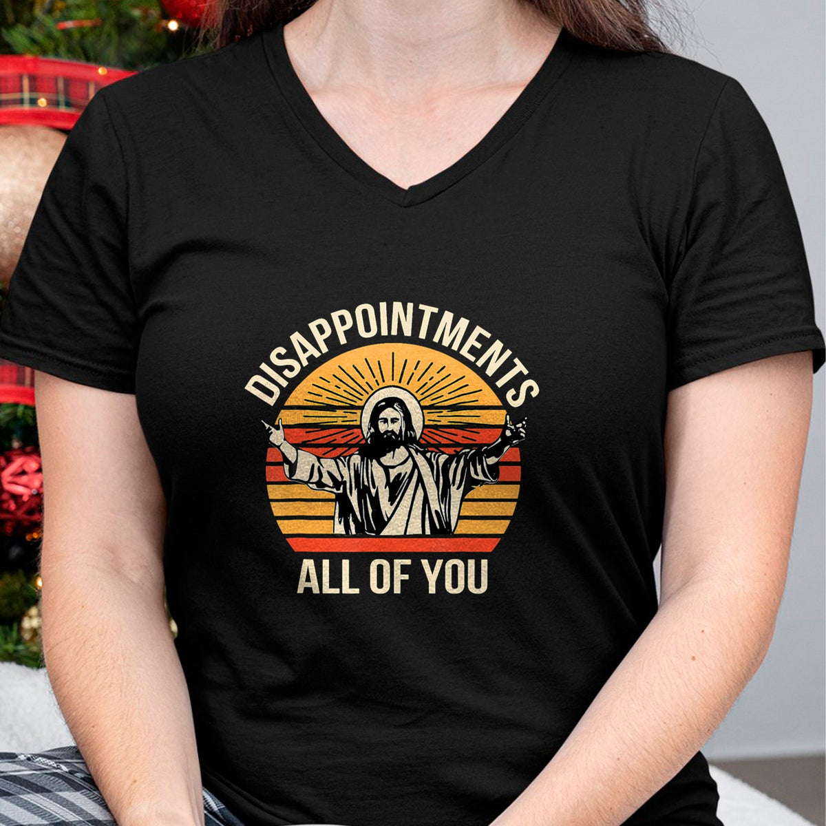 Christian Tee, Christian Faith Unisex T-Shirt/Hoodie/Sweatshirt HLT00 - Disappointments All Of You Jesus Christian Religion Quote T-Shirt