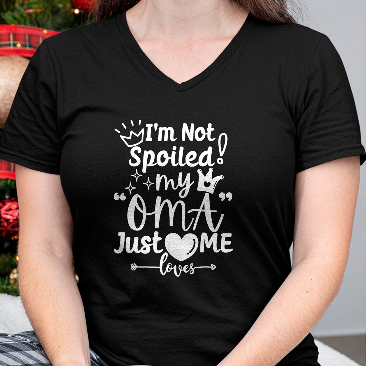 Best Wife Shirt, Wife and Husband Unisex T-Shirt/Hoodie/Sweatshirt HLT00 - I'm Not Spoiled My Oma Just Loves Me for Team Boys Matching T-Shirt