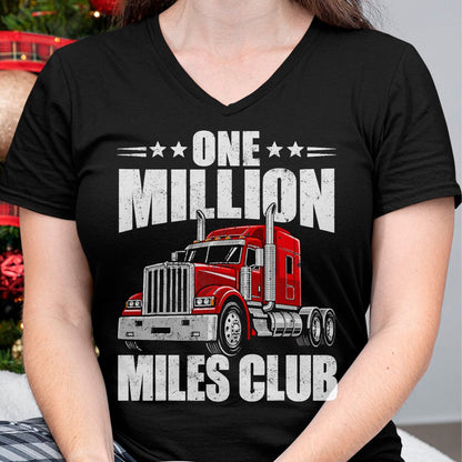 Best Truck Driver Life Shirt, Funny Trucker UnisexT-Shirt/Hoodie/Sweatshirt HLT00 - One Million Miles Club Funny Truck Driver Trucker T-Shirt