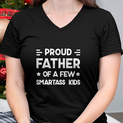 Gift for Dad Shirt, Funny Dad Unisex T-Shirt/Hoodie/Sweatshirt HLT00 – Proud Father of a Few Smartass Kids Father_s Day Dad Jokes T-Shirt
