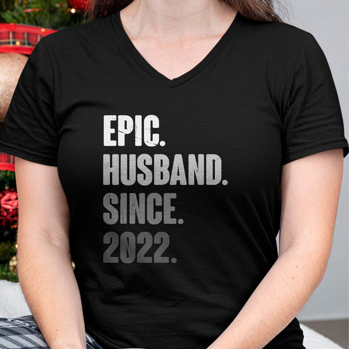 Best Wife Shirt, Wife and Husband Unisex T-Shirt/Hoodie/Sweatshirt HLT00 - 2nd Year Wedding Anniversary Best Epic Husband Since 2022 T-Shirt