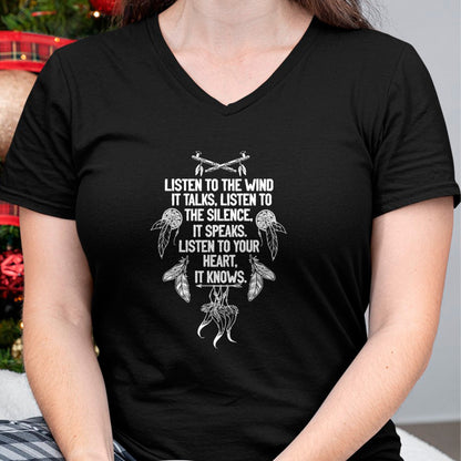 Native American T-Shirts, Vintage Native American Unisex T-Shirt/Hoodie/Sweatshirt HLT00 - Native American Dreamcatcher Poem Women