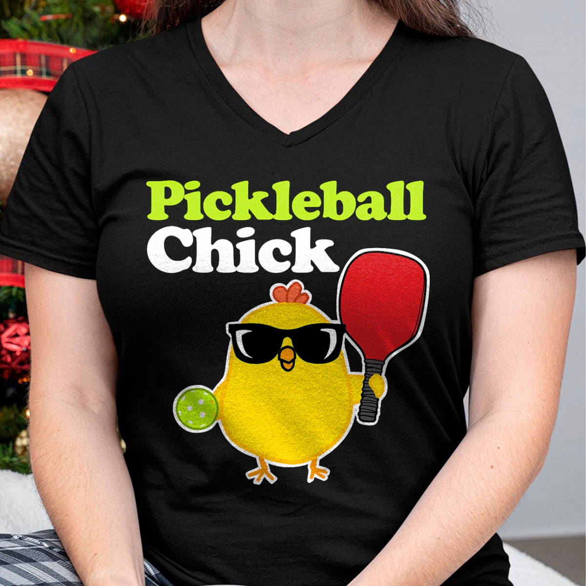 Funny Pickleball Shirt, Pickleball Lover Unisex T-Shirt/Hoodie/Sweatshirt HLT00 - Pickleball Chick T-Shirt