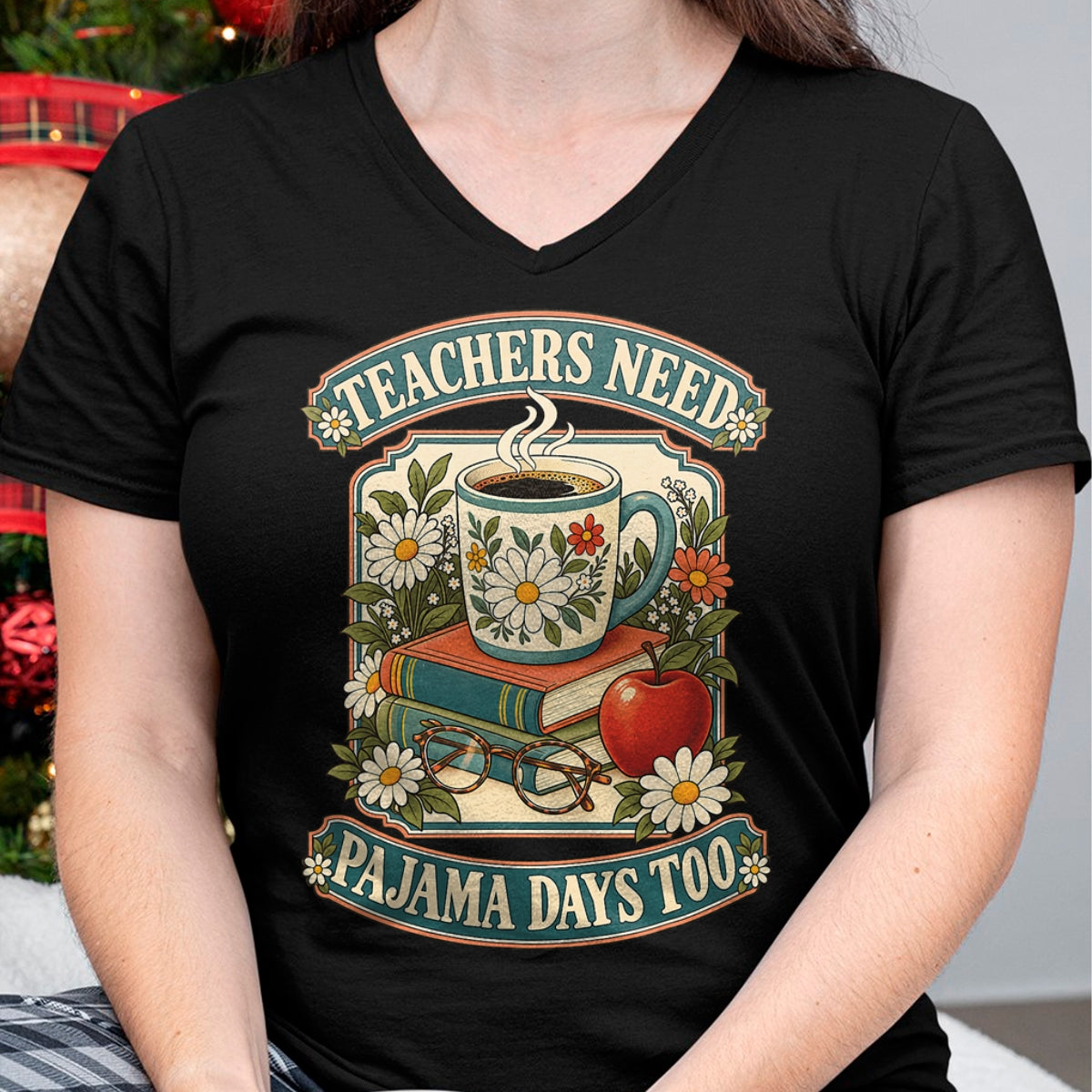 Best Teacher Shirt, Funny Teacher UnisexT-Shirt/Hoodie/Sweatshirt HLT00 - Teachers Need Pajama Days Too School T-Shirt