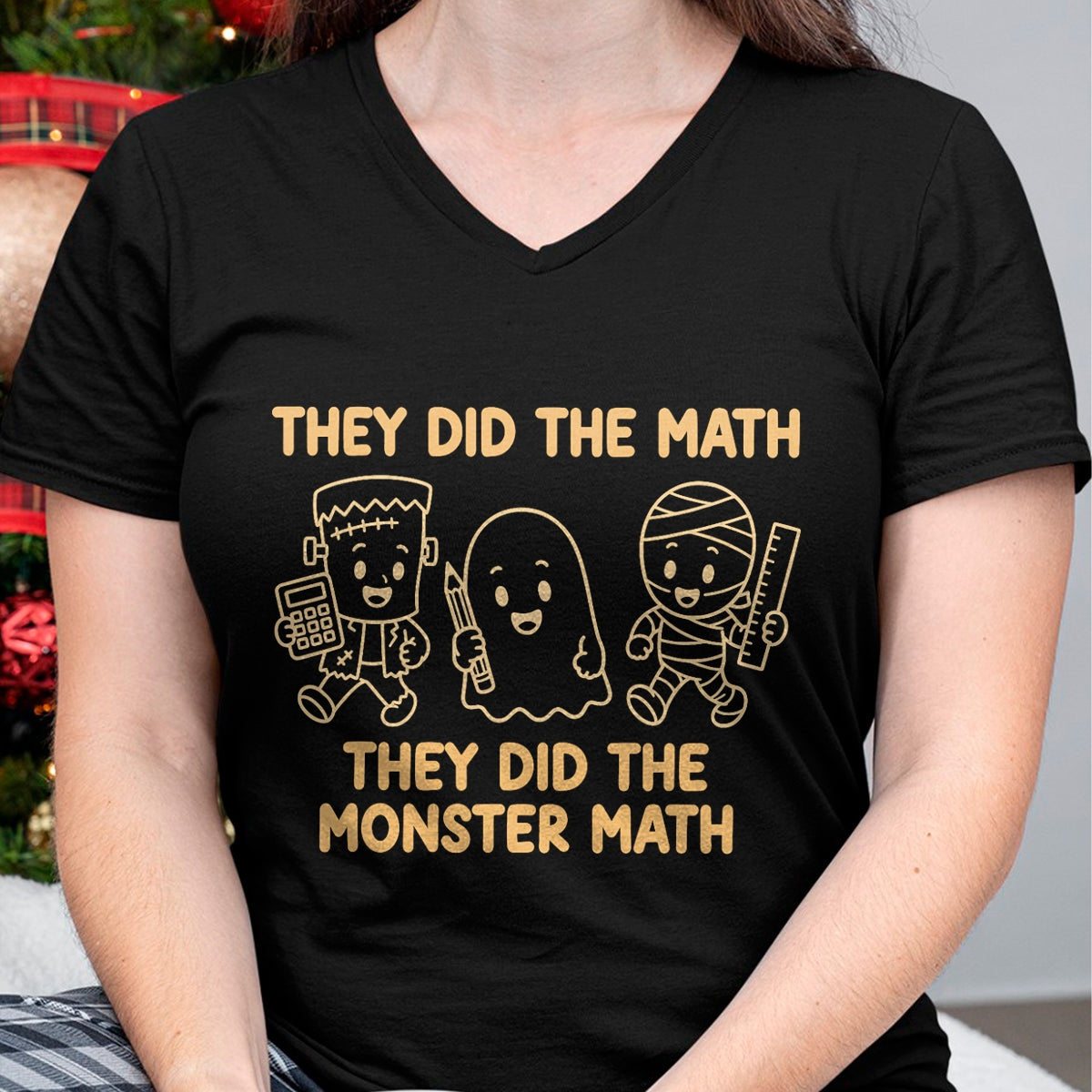 Best Teacher Shirt, Funny Teacher UnisexT-Shirt/Hoodie/Sweatshirt HLT00 - Cute Funny They Did The Monster Math Teachers Halloween T-Shirt (3)