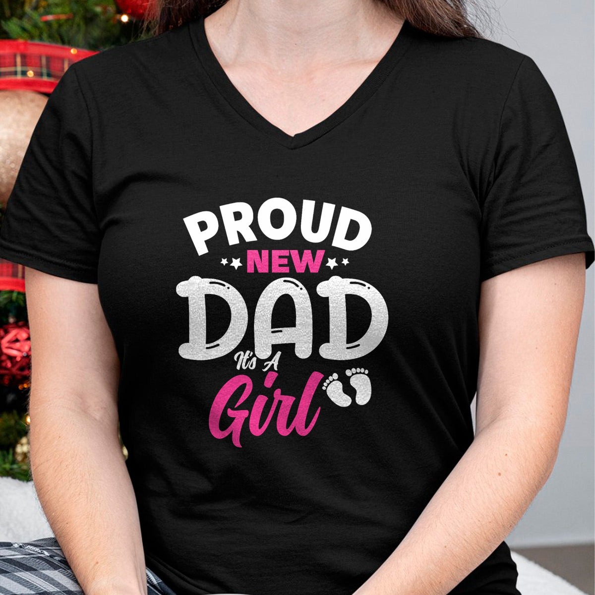 Gift for Dad Shirt, Funny Dad Unisex T-Shirt/Hoodie/Sweatshirt HLT00 – Proud New Dad It_s A Girl It_s A Girl Father Daughter Father T-Shirt