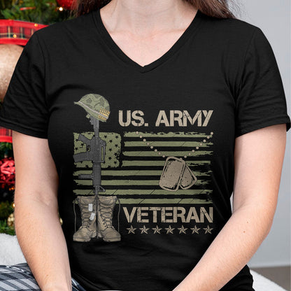 Proud Veteran Shirt, Funny Veteran UnisexT-Shirt/Hoodie/Sweatshirt HLT00 - U.S. Army Veteran Flag Patriotic Shirts for Men and Women Memorial Day Tees T Shirts