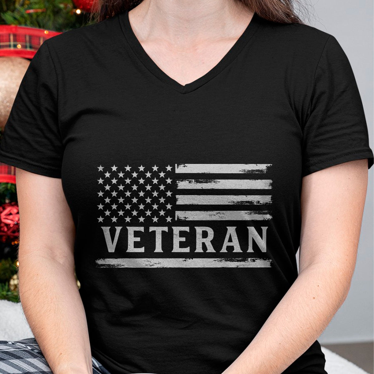 Proud Veteran Shirt, Funny Veteran UnisexT-Shirt/Hoodie/Sweatshirt HLT00 - Veteran Grey Vintage USA Flag Father_s Day Patriot T-Shirt