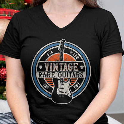 Guitar Lover Shirt, Funny Guitar UnisexT-Shirt/Hoodie/Sweatshirt HLT00 - Vintage Rare Guitars Retro American Made Guitarist T-Shirt, Men, Black, 3X-Large