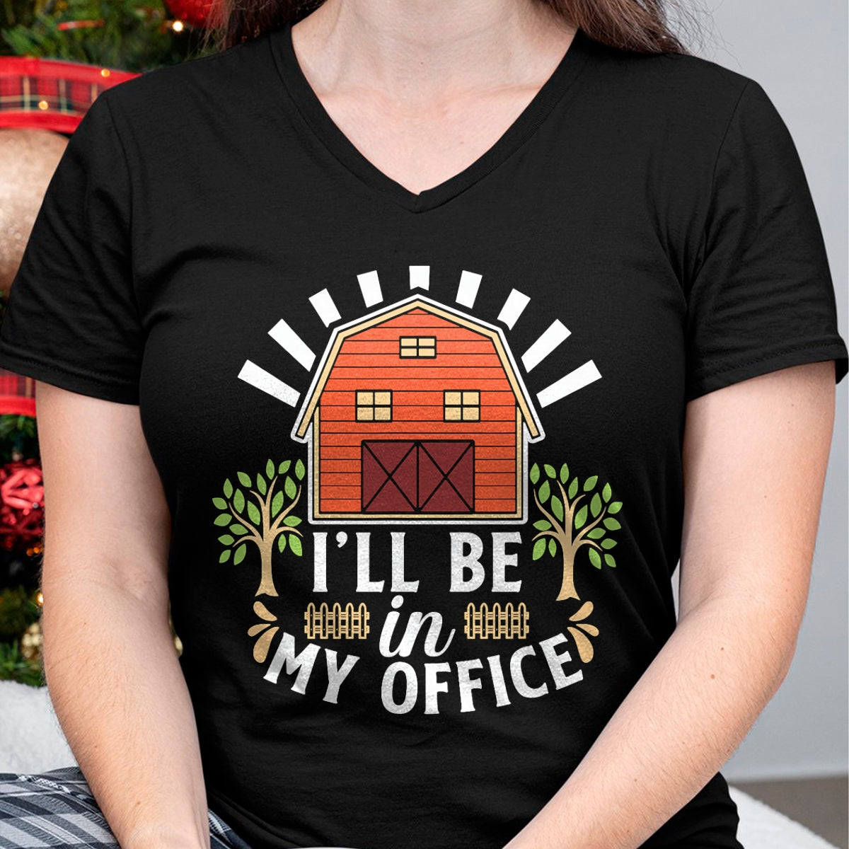 Best Farmer Life Shirt, Funny Farmer UnisexT-Shirt/Hoodie/Sweatshirt HLT00 - I'll Be in My Office Barn Ranch Country House Farmer T-Shirt