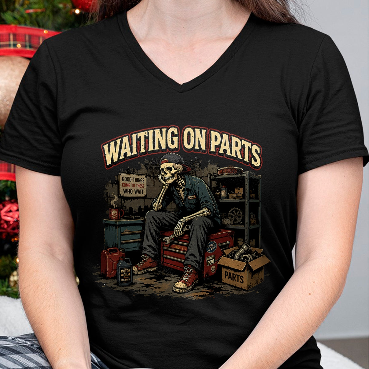 Best Mechanic Life Shirt, Funny Mechanic UnisexT-Shirt/Hoodie/Sweatshirt HLT00 - Waiting On Parts Tee Car Technician Men Auto Repair Mechanic T-Shirt