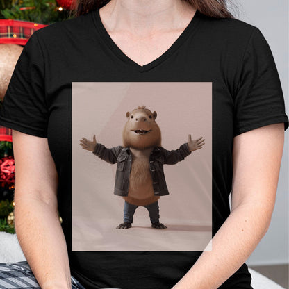Cute Capybara Shirt, Funny Capybara Unisex T-Shirt/Hoodie/Sweatshirt HLT00 - Funny Graphic Capybara Long Sleeve T-Shirt (14)