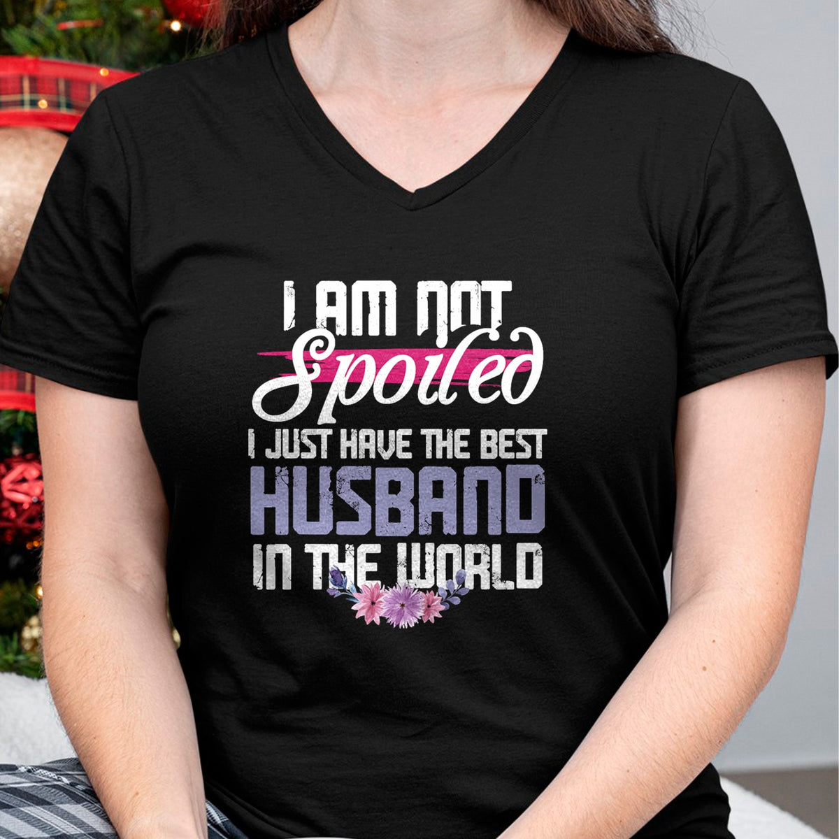 Best Wife Shirt, Wife and Husband Unisex T-Shirt/Hoodie/Sweatshirt HLT00 - Gift for wife T shirt, spoiled wife   Spoiled Wife - Best Husband In The World T-Shirt