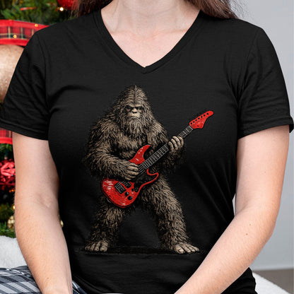 Guitar Lover Shirt, Funny Guitar UnisexT-Shirt/Hoodie/Sweatshirt HLT00 - Funny Bigfoot Playing Guitar Rock and Roll Gifts Men Women T-Shirt
