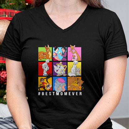 Gift for Mom Shirt, Funny Mom Unisex T-Shirt/Hoodie/Sweatshirt HLT00 - Disney Characters BestMomEver Mother_s Day T-Shirt