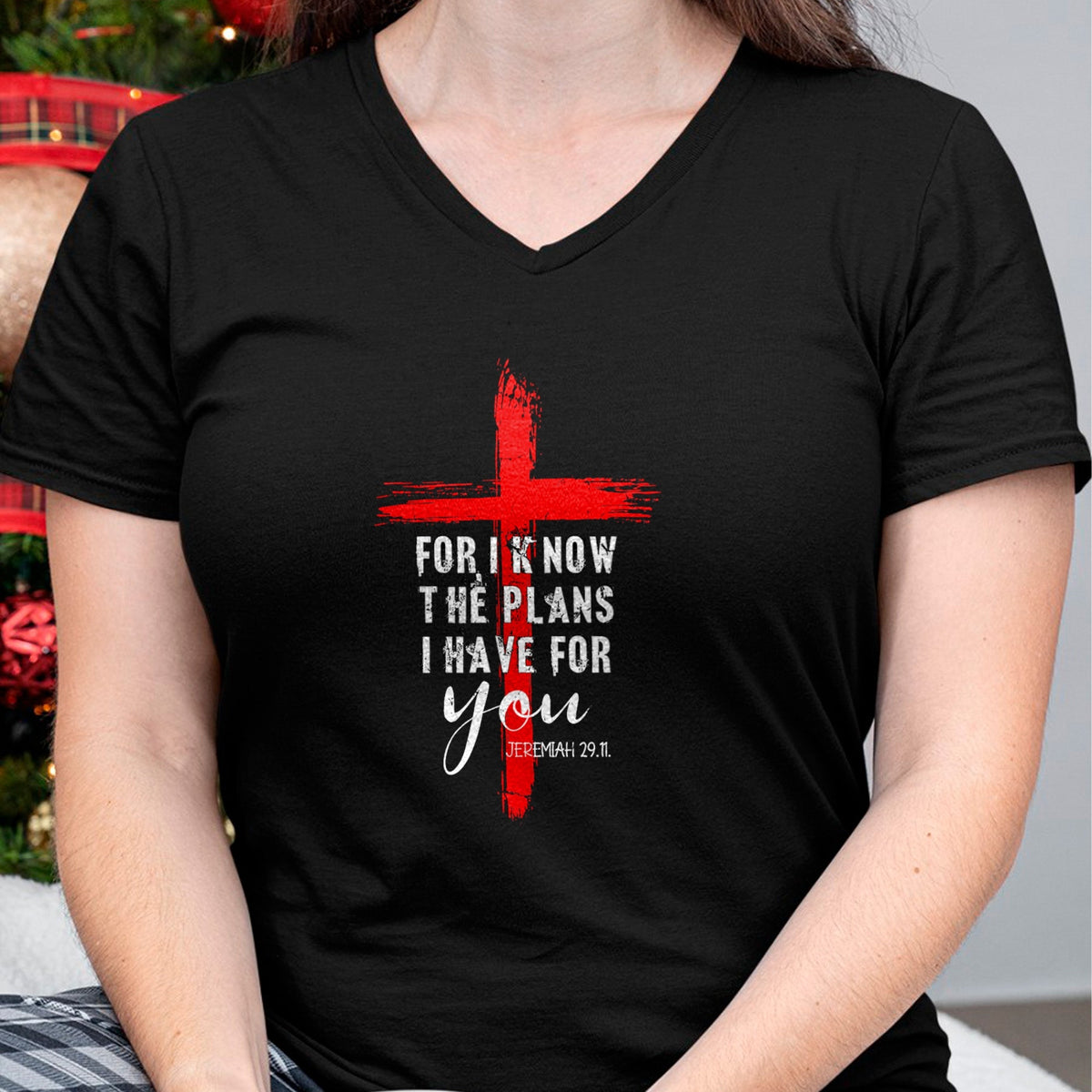 Christian Tee, Christian Faith Unisex T-Shirt/Hoodie/Sweatshirt HLT00 - Christian Quote Faith Jeremiah 29.11 T-Shirt (1)
