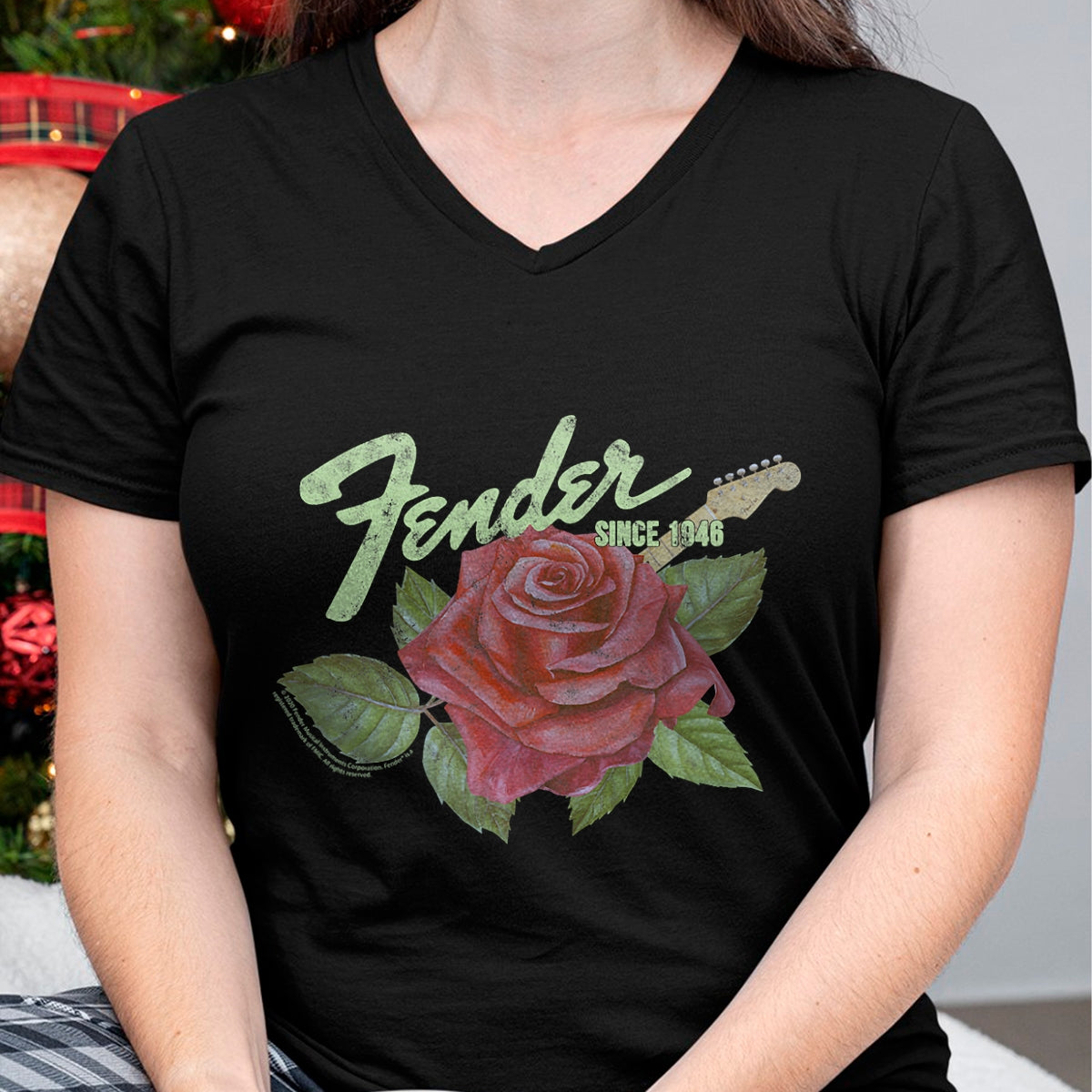 Guitar Lover Shirt, Funny Guitar UnisexT-Shirt/Hoodie/Sweatshirt HLT00 - Fender Rose Guitar Classic Vintage Style T-Shirt