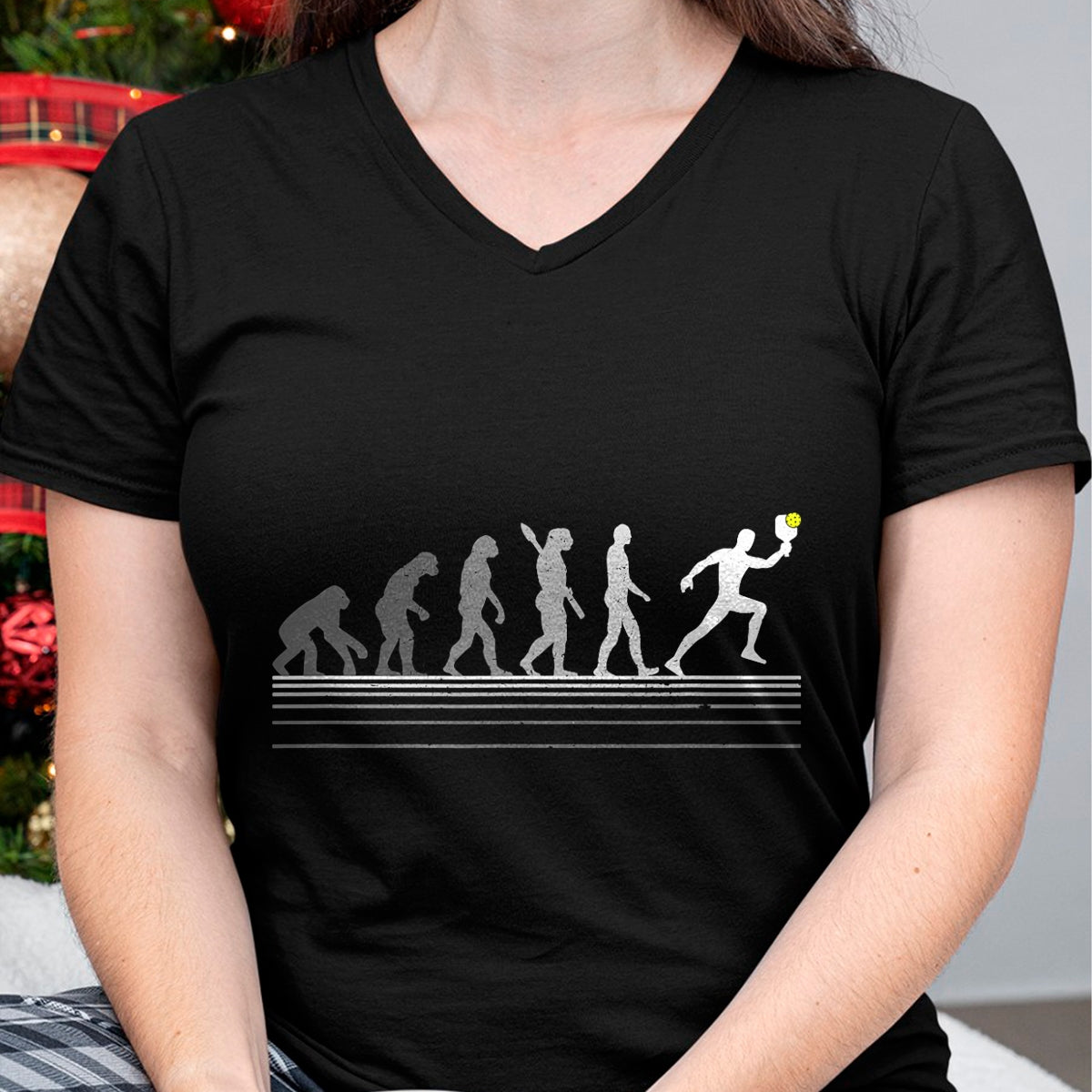 Funny Pickleball Shirt, Pickleball Lover Unisex T-Shirt/Hoodie/Sweatshirt HLT00 - Pickleball Evolution of Man Funny Gift T-Shirt