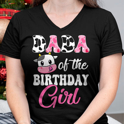 Best Farmer Life Shirt, Funny Farmer UnisexT-Shirt/Hoodie/Sweatshirt HLT00 - Dada of The Birthday Girl Farm Cow 1St Birthday Girl T-Shirt
