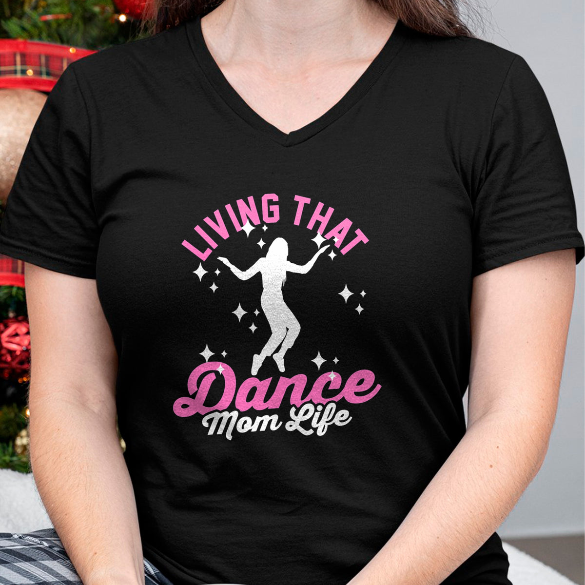 Gift for Mom Shirt, Funny Mom Unisex T-Shirt/Hoodie/Sweatshirt HLT00 - Funny Dance Mom Living That Dance Mom Life Mother_s Day T-Shirt