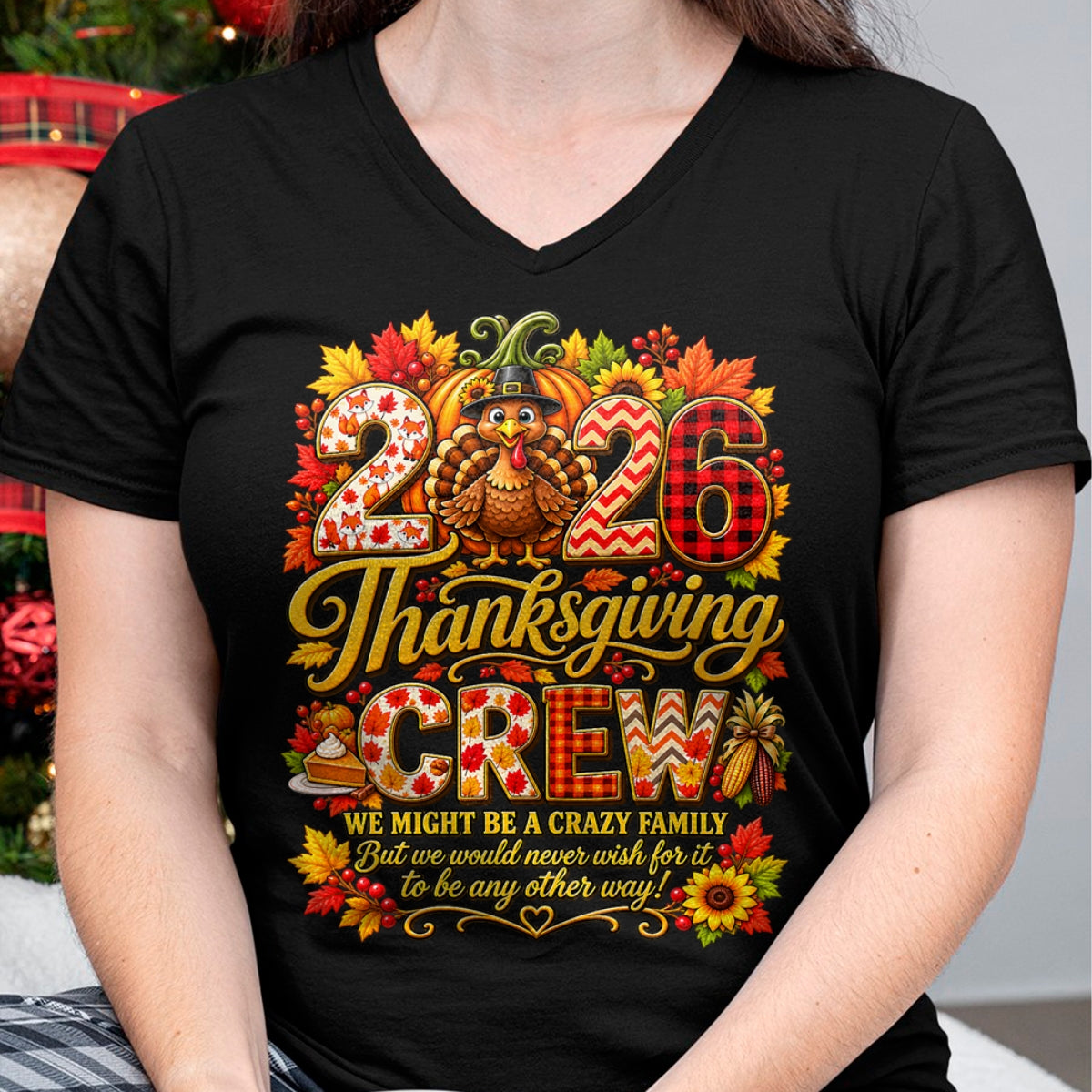 Best Thanksgiving Family Shirt , Funny Thanksgiving UnisexT-Shirt/Hoodie/Sweatshirt HLT00 - Family Thanksgiving 2026 Thanksgiving Crew Turkey Matching T-Shirt (5)