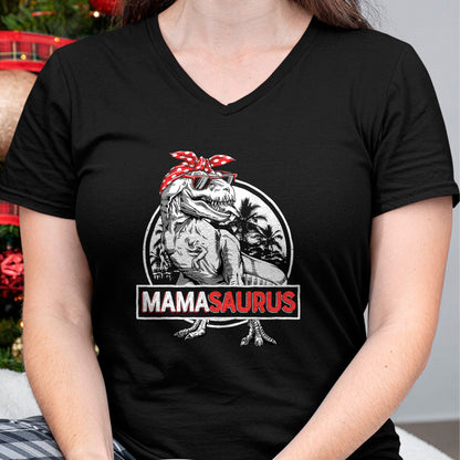 Gift for Mom Shirt, Funny Mom Unisex T-Shirt/Hoodie/Sweatshirt HLT00 - Mamasaurus T rex Dinosaur Funny Mama Saurus Mother_s Family T-Shirt