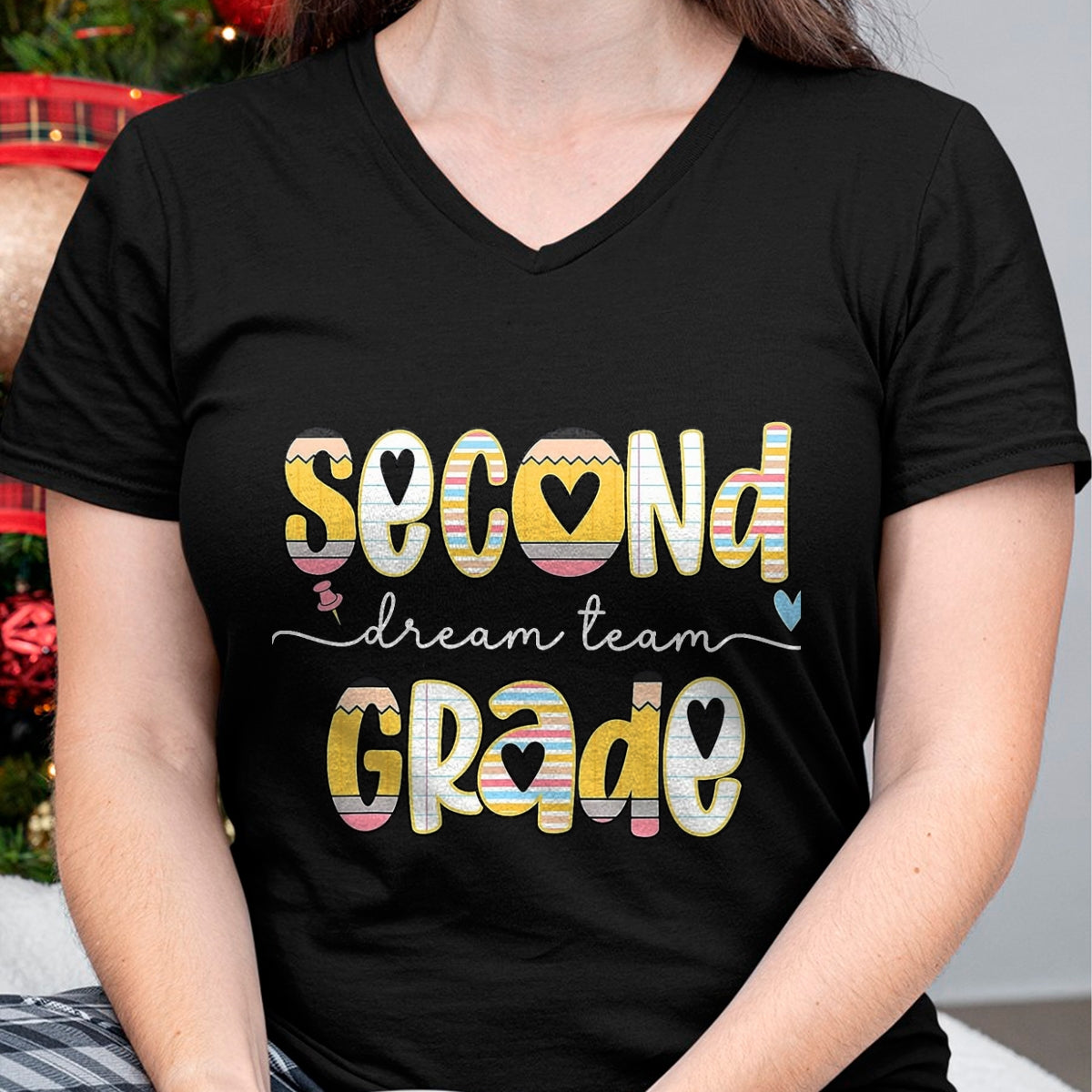 Best Teacher Shirt, Funny Teacher UnisexT-Shirt/Hoodie/Sweatshirt HLT00 - Second Grade Dream Team Back to School 2nd Grade Teacher T-Shirt, Men, Black, 3X-Large