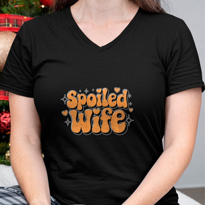Best Wife Shirt, Wife and Husband Unisex T-Shirt/Hoodie/Sweatshirt HLT00 - Gift for wife T shirt, spoiled wife   Spoiled Wife Premium T-Shirt