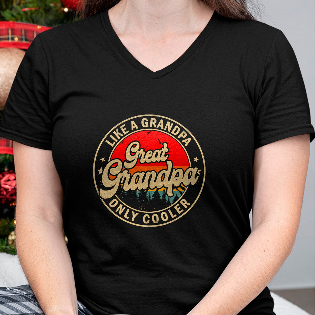Best Grandpa Shirt, Proud Grandpa Unisex T-Shirt/Hoodie/Sweatshirt HLT00 - Great Grandpa Like A Grandpa Only Cooler Funny Grandpa T-Shirt (1)