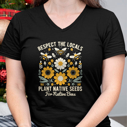 Native American T-Shirts, Vintage Native American Unisex T-Shirt/Hoodie/Sweatshirt HLT00 - Plant Native Seeds for Native Bees