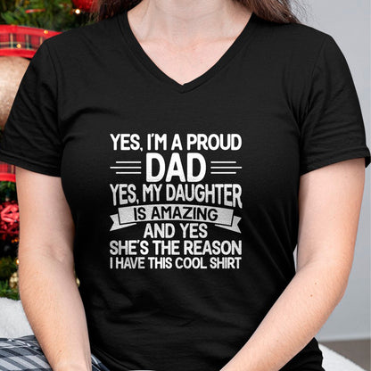 Gift for Dad Shirt, Funny Dad Unisex T-Shirt/Hoodie/Sweatshirt HLT00 – Proud Dad Funny Father_s Day From Daughter To Dad T-Shirt