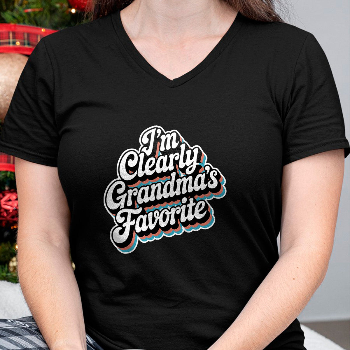 Best Grandma Shirt, Proud Grandma Unisex T-Shirt/Hoodie/Sweatshirt HLT00 - I'm Clearly Grandma's Favorite, Granddaughter Grandma T-Shirt (3)