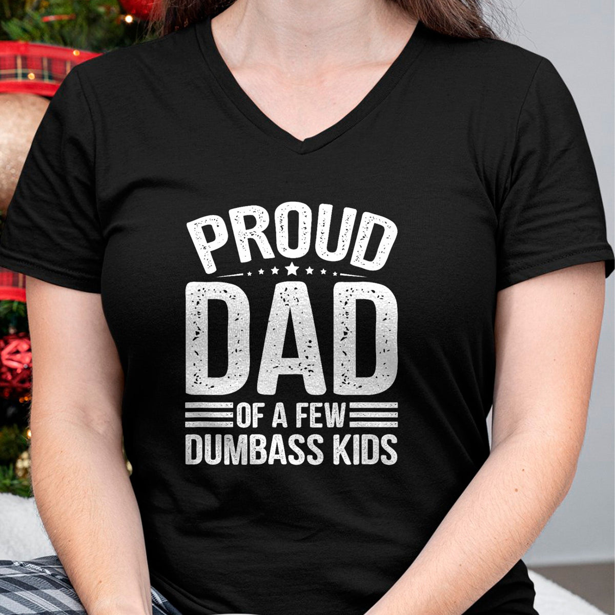 Gift for Dad Shirt, Funny Dad Unisex T-Shirt/Hoodie/Sweatshirt HLT00 – Proud Father of A Few Dumbass Kids Funny Fathers Day Tee T-Shirt