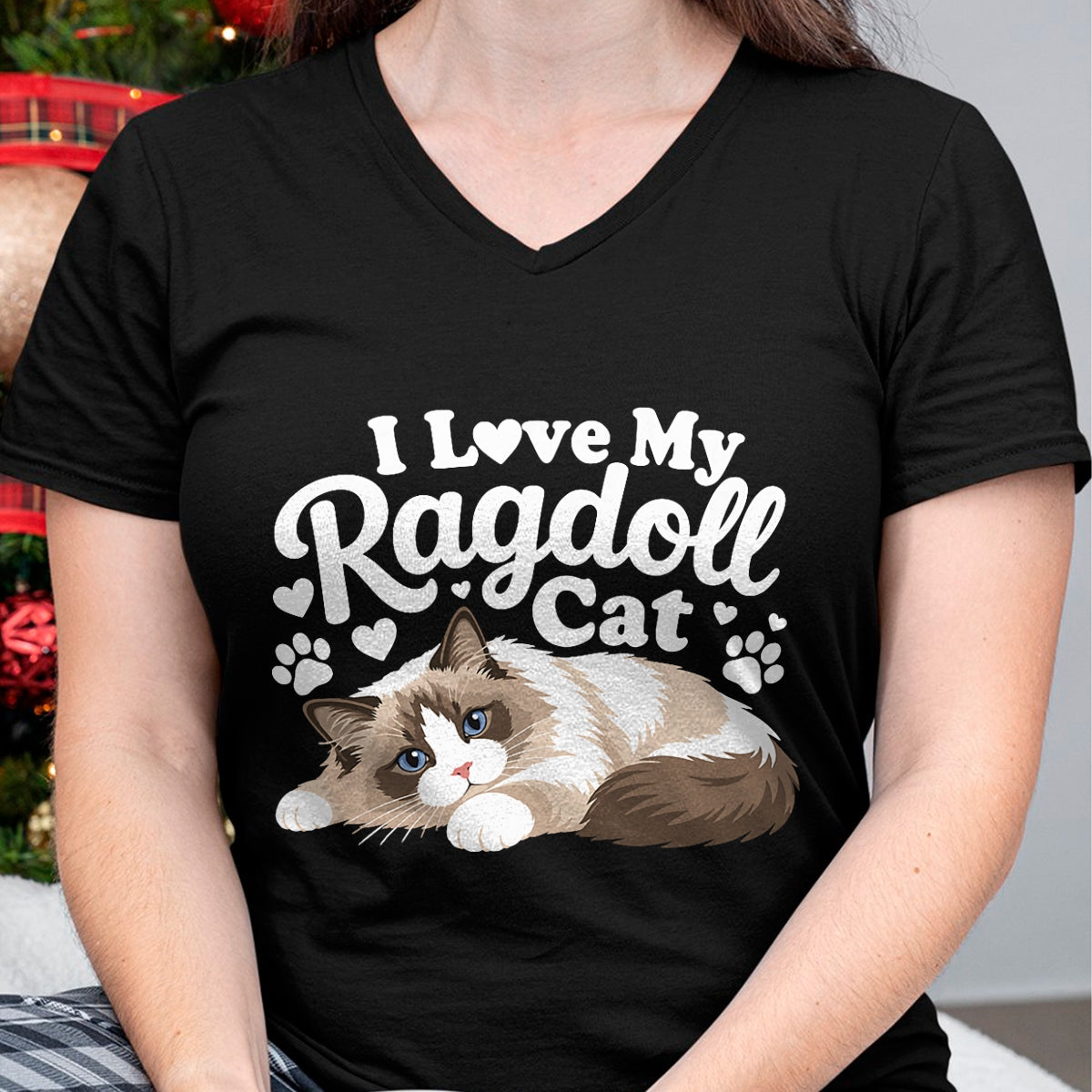 Cat Love Shirt, Funny Cat Lover Gift UnisexT-Shirt/Hoodie/Sweatshirt HLT00 - I Love My Ragdoll Cat - T-Shirt