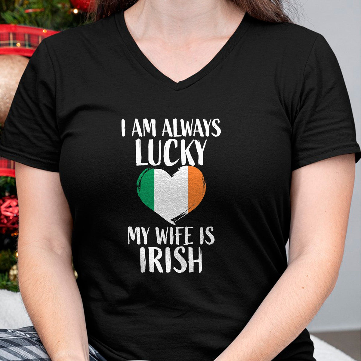 Best Wife Shirt, Wife and Husband Unisex T-Shirt/Hoodie/Sweatshirt HLT00 - Gift for wife T shirt, lucky wife   I Am Always Lucky My Wife is Irish T Shirt Gift for Husband T-Sh