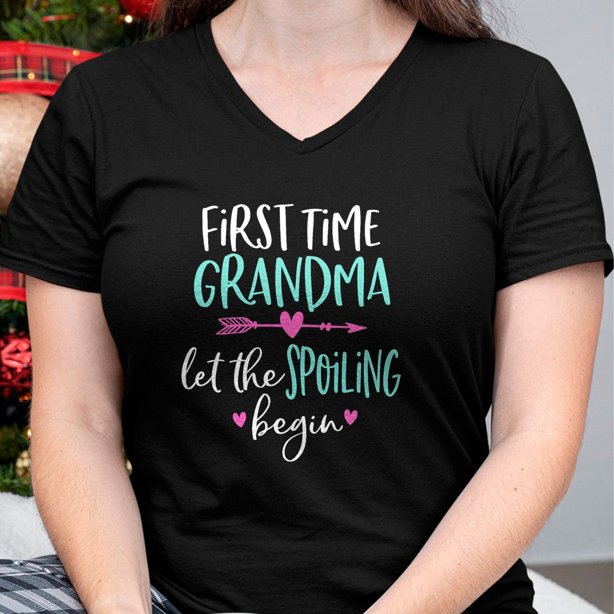 Best Grandma Shirt, Proud Grandma Unisex T-Shirt/Hoodie/Sweatshirt HLT00 - First Time Grandma Let the Spoiling Begin New 1st Time T-Shirt