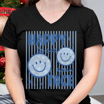 Best Teacher Shirt, Funny Teacher UnisexT-Shirt/Hoodie/Sweatshirt HLT00 - Happy to See Your Face Smile Face Teacher Kid Back to School T-Shirt