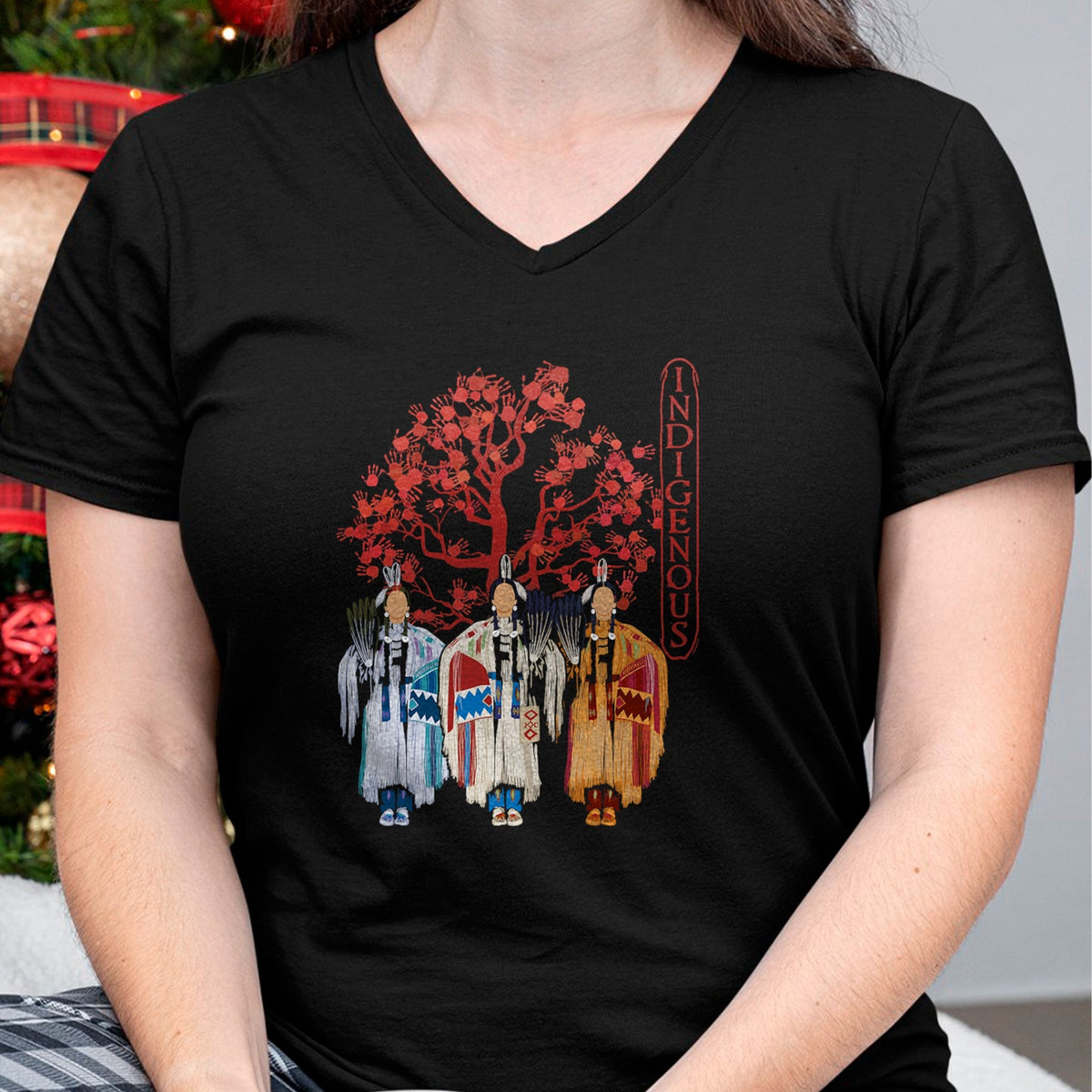 Native American T-Shirts, Vintage Native American Unisex T-Shirt/Hoodie/Sweatshirt HLT00 - Native American Indigenous Red Hand Indian Blood Themed (5)