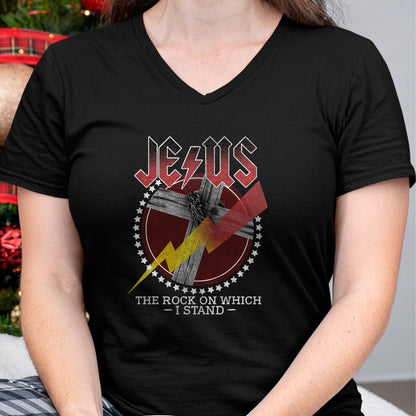 Christian Tee, Christian Faith Unisex T-Shirt/Hoodie/Sweatshirt HLT00 - Jesus The Rocks On Which I Stand, Bible Verse, Christian Tee T-Shirt