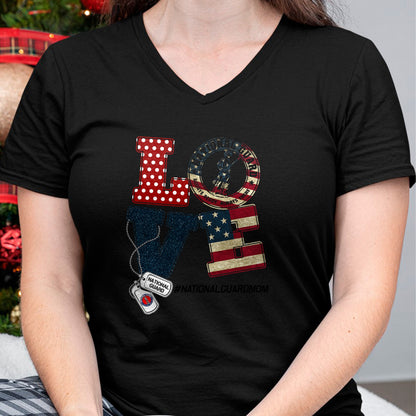 Gift for Mom Shirt, Funny Mom Unisex T-Shirt/Hoodie/Sweatshirt HLT00 - Love National Guard Mom Graduation Proud National Guard Mom T-Shirt