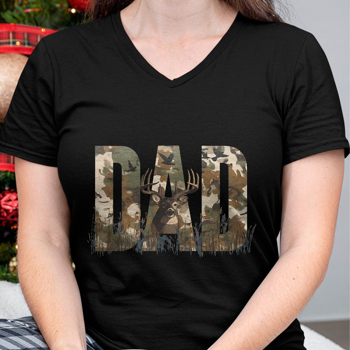 Funny Hunting Shirt, Gift For Hunting Lover Unisex T-Shirt/Hoodie/Sweatshirt HLT00 - Retro Camo Dad Quote Funny Deer Animal Hunting Outdoorsman T-Shirt
