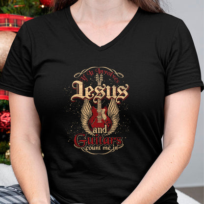 Christian Tee, Christian Faith Unisex T-Shirt/Hoodie/Sweatshirt HLT00 - Guitarist Guitar Musician Christian Music Jesus T-Shirt