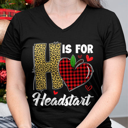 Best Student Shirt, Funny Back To School UnisexT-Shirt/Hoodie/Sweatshirt HLT00 - H Is For Headstart Head Start Teacher Leopard Back To School T-Shirt
