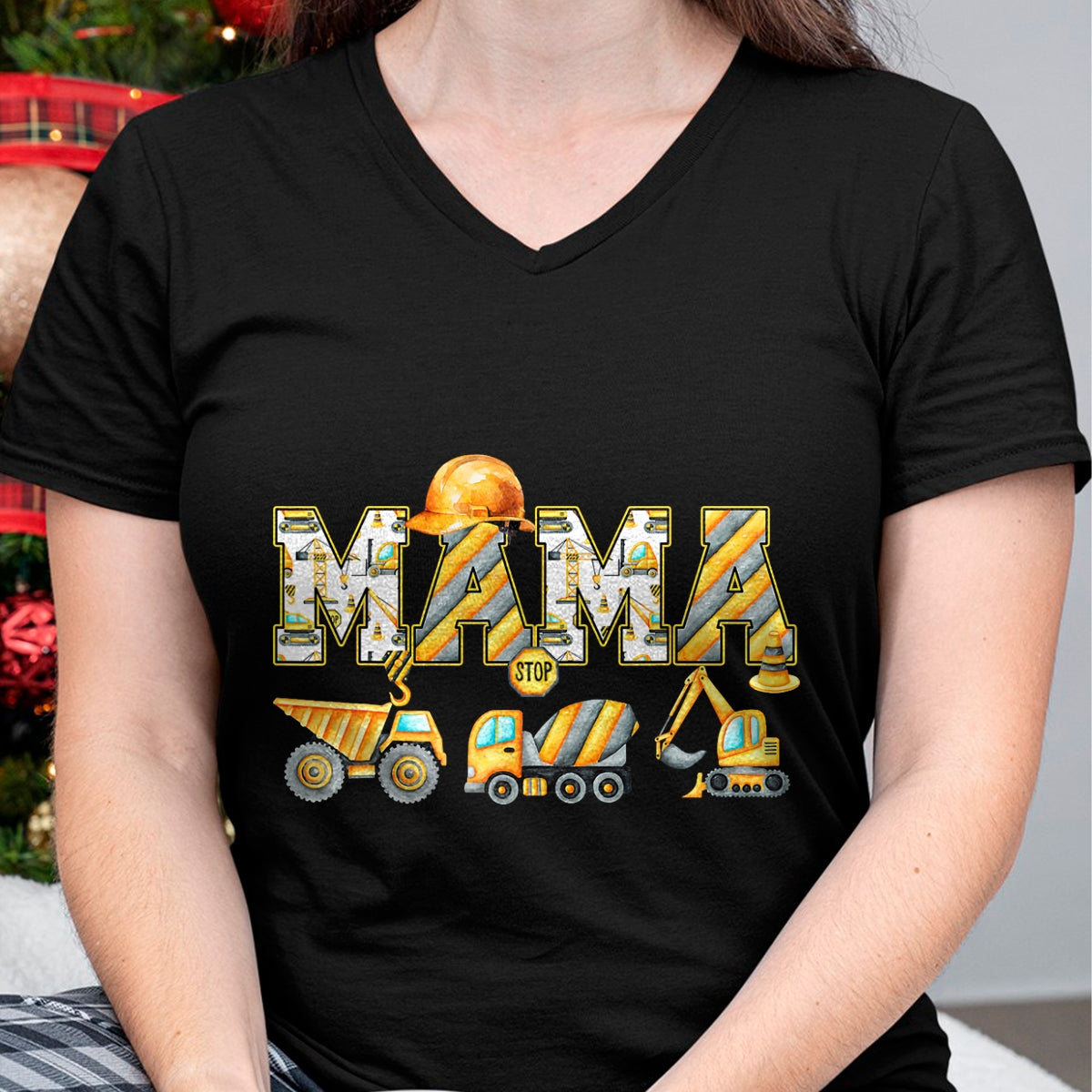 Best Thanksgiving Family Shirt , Funny Thanksgiving UnisexT-Shirt/Hoodie/Sweatshirt HLT00 - Funny Mama Construction Excavator Tee Matching Family Birthday Party T Shirts