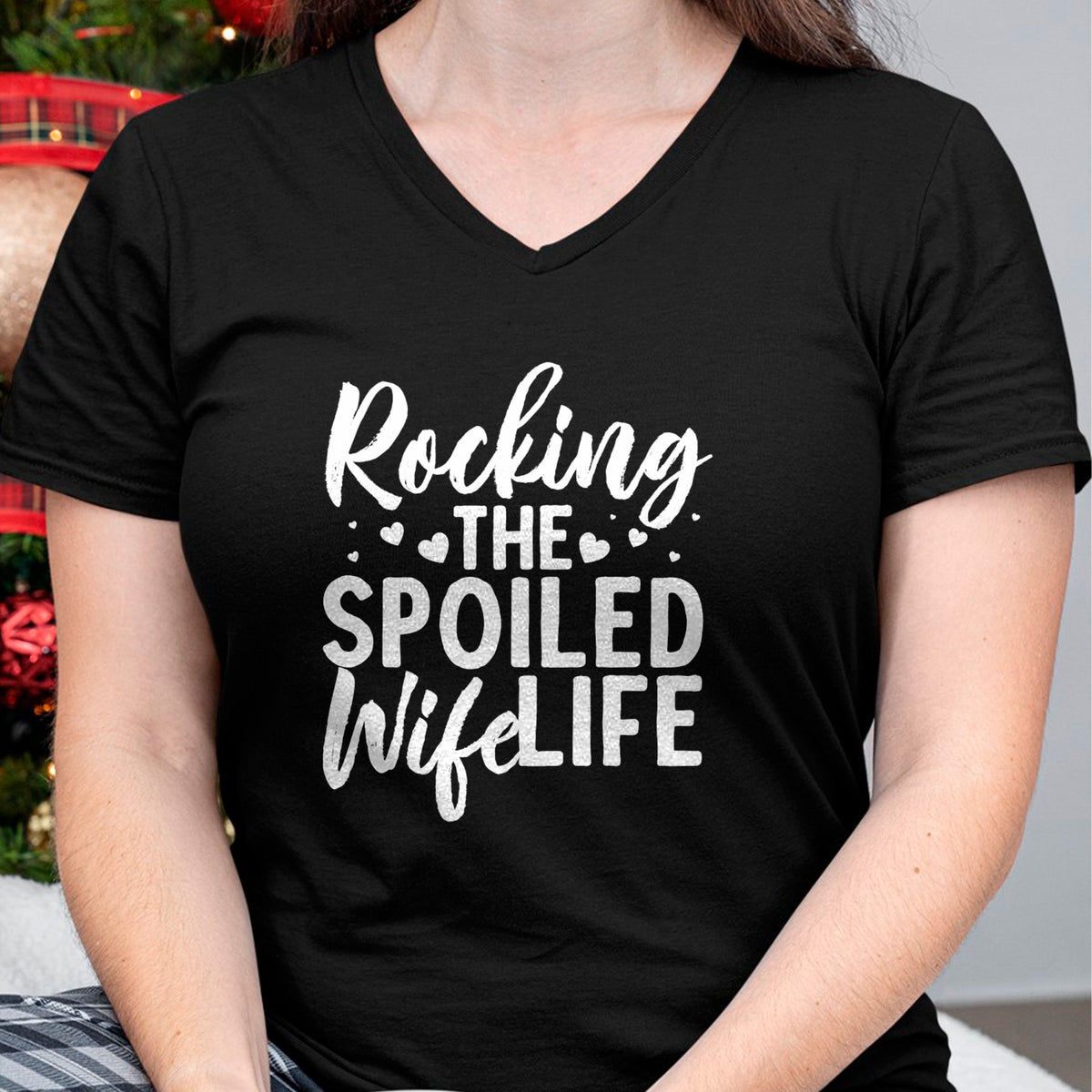 Best Wife Shirt, Wife and Husband Unisex T-Shirt/Hoodie/Sweatshirt HLT00 - Gift for wife T shirt, spoiled wife   Funny Spoiled Wife Art For Women Husband Spoiled Wife Life Lon (1)