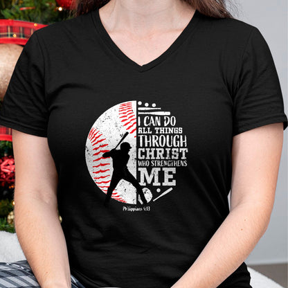 Christian Tee, Christian Faith Unisex T-Shirt/Hoodie/Sweatshirt HLT00 - Gifts Baseball Players Teens Boys Kids Christian Bible Verse T-Shirt